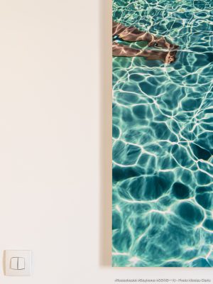 Photographie d'art de Nicolas Claris — Confinement — poster, blanc, bleu