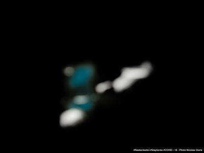 Photographie d'art de Nicolas Claris — Confinement — abstraction, blanc, bleu