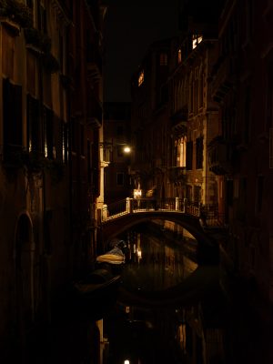 Photographie d'art de Nicolas Claris — Dolci Notti a Venezia — venise, canal, pont