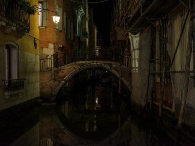 Photographie d'art de Nicolas Claris — Dolci Notti a Venezia — venise, canal, pont