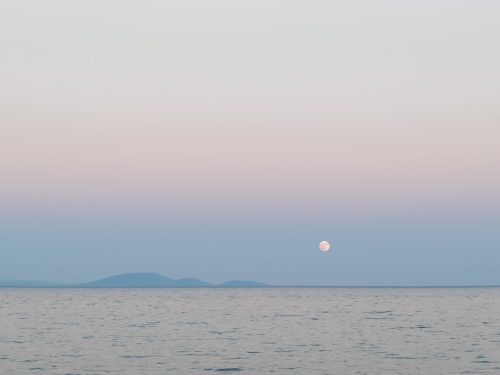 Photographie d'art de Nicolas Claris — Phoneries — lune, mer, horizon